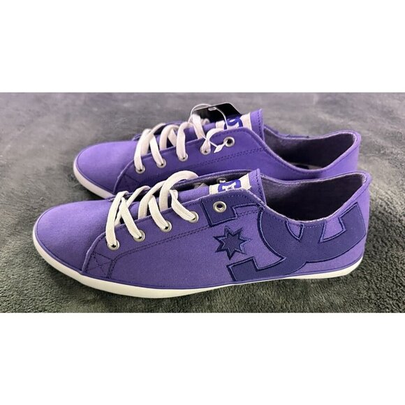 DC Women's Cleo Shoes Purple Size 9.5 Skate Canvas Sneakers - Picture 4 of 16